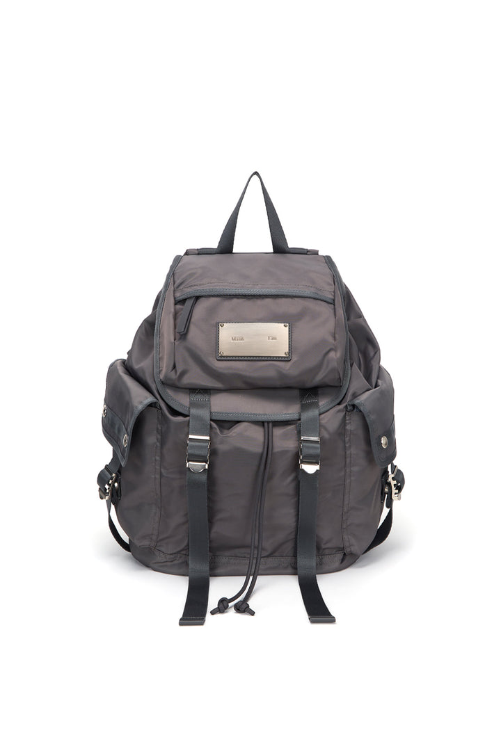 Matin Kim Pocket Utility Large Backpack — Charcoal
