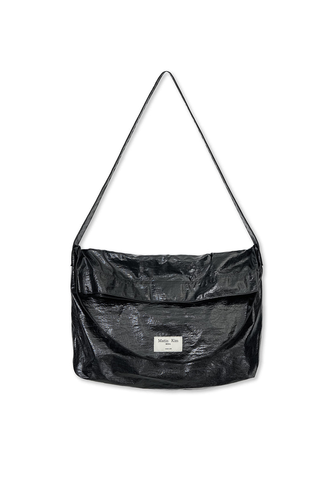 Matin Kim Glossy Light Two Way Bag — Black