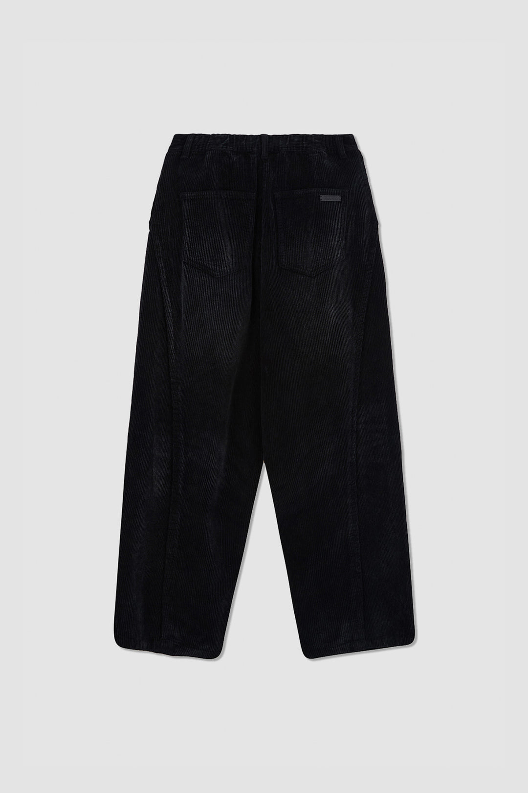 KIMMATIN Washed Corduroy Volume Pants — Black