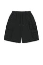 Matin Kim Terry Utility Pocket Bermuda — Black