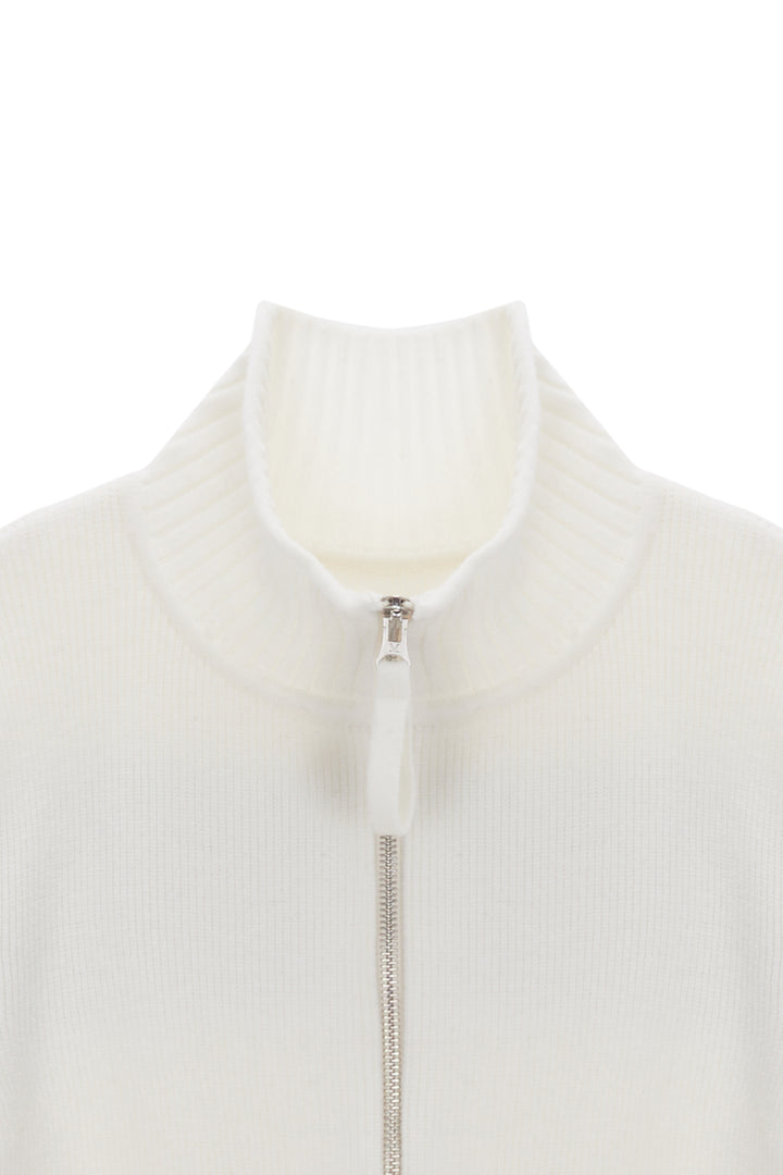 Matin Kim Spell Point Stripe Knit Cardigan — Ivory