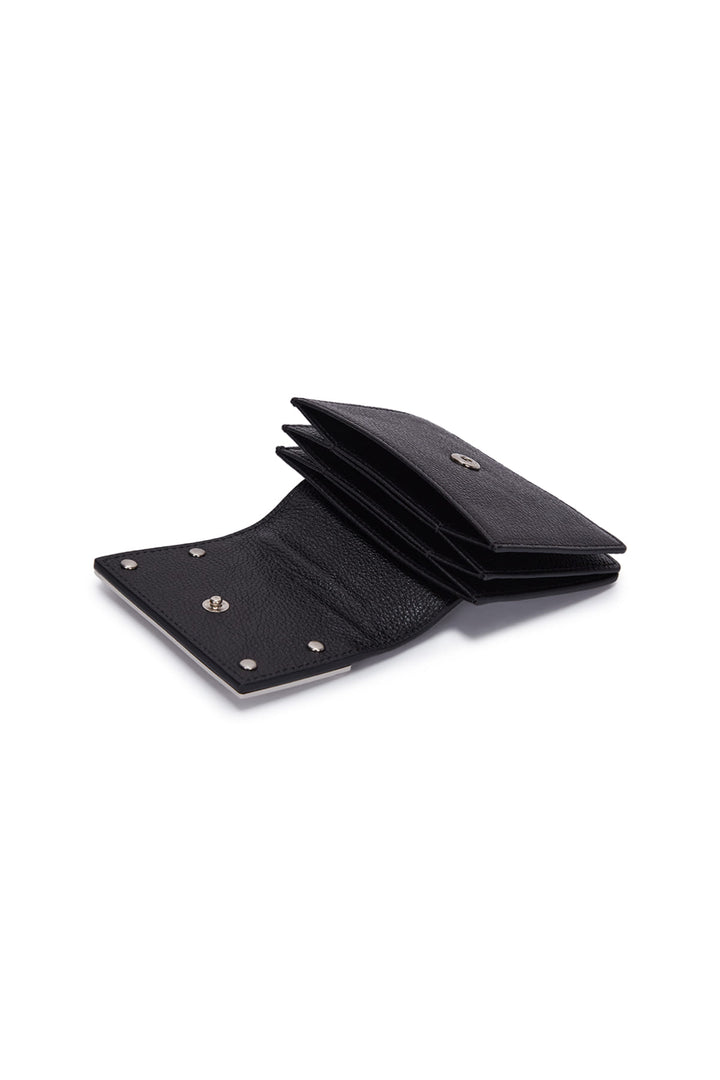 Matin Kim Accordion Wallet — Brass Hardware — Black