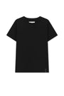 Matin Kim Label Detail Slim Fit Top — Black