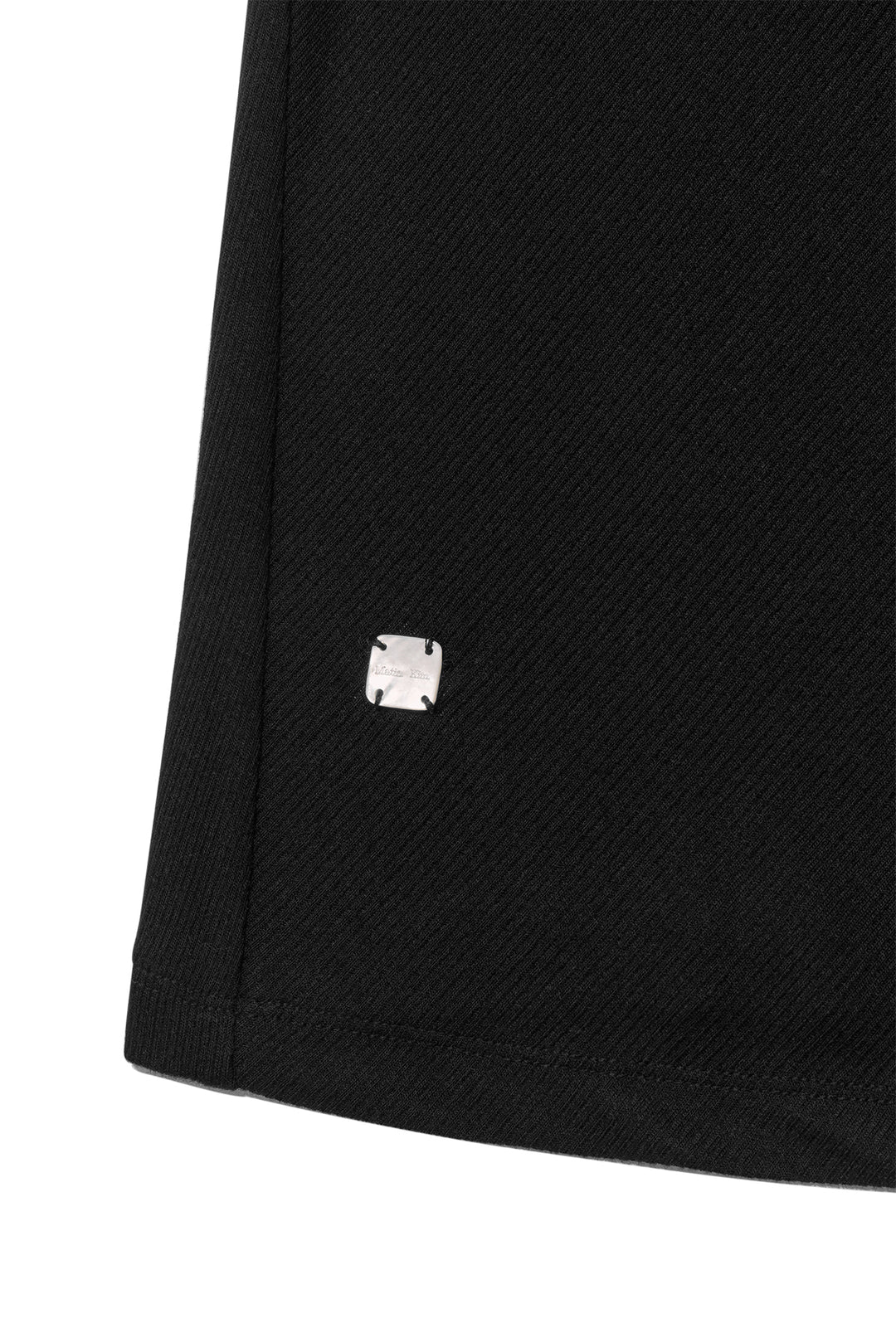 Matin Kim Unbalance Tuck Sleeveless Top — Black
