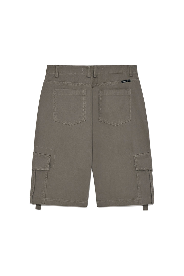Matin Kim Semi Slimfit Bermuda Pants — Khaki