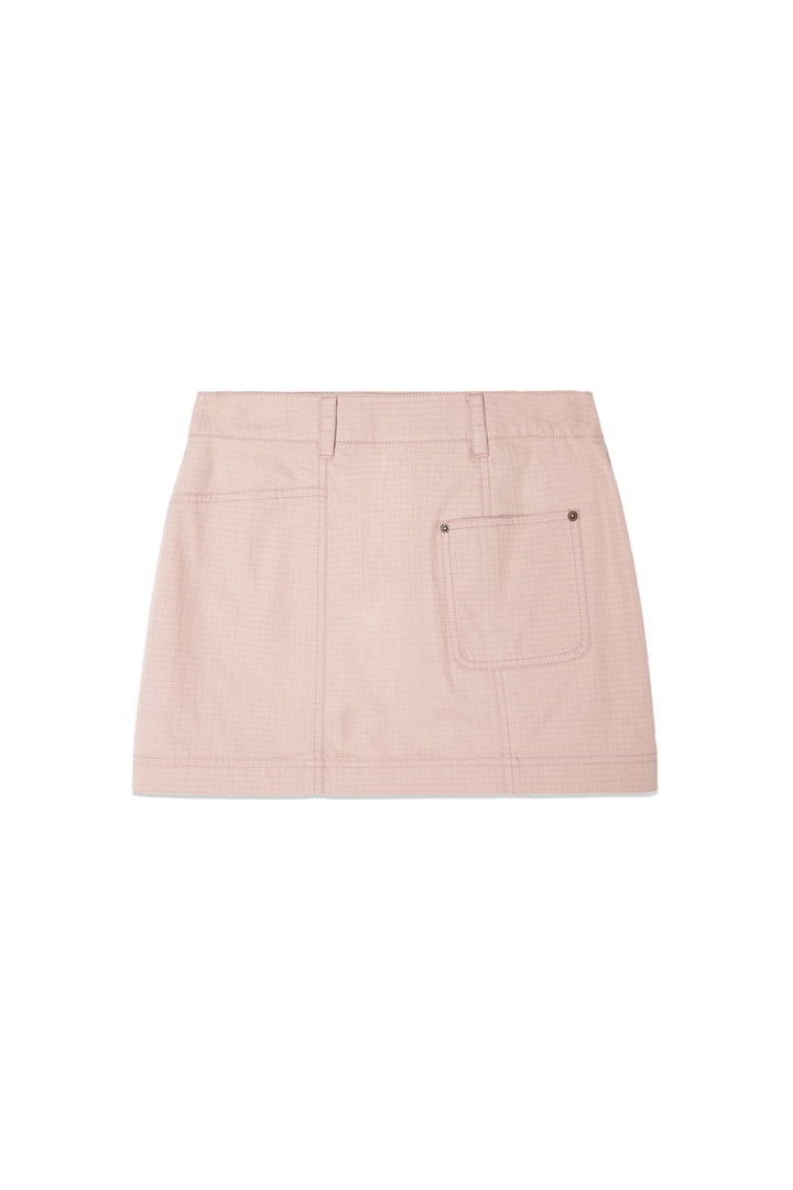 Matin Kim Pocket Foldover Wrap Mini Skirt — Pink