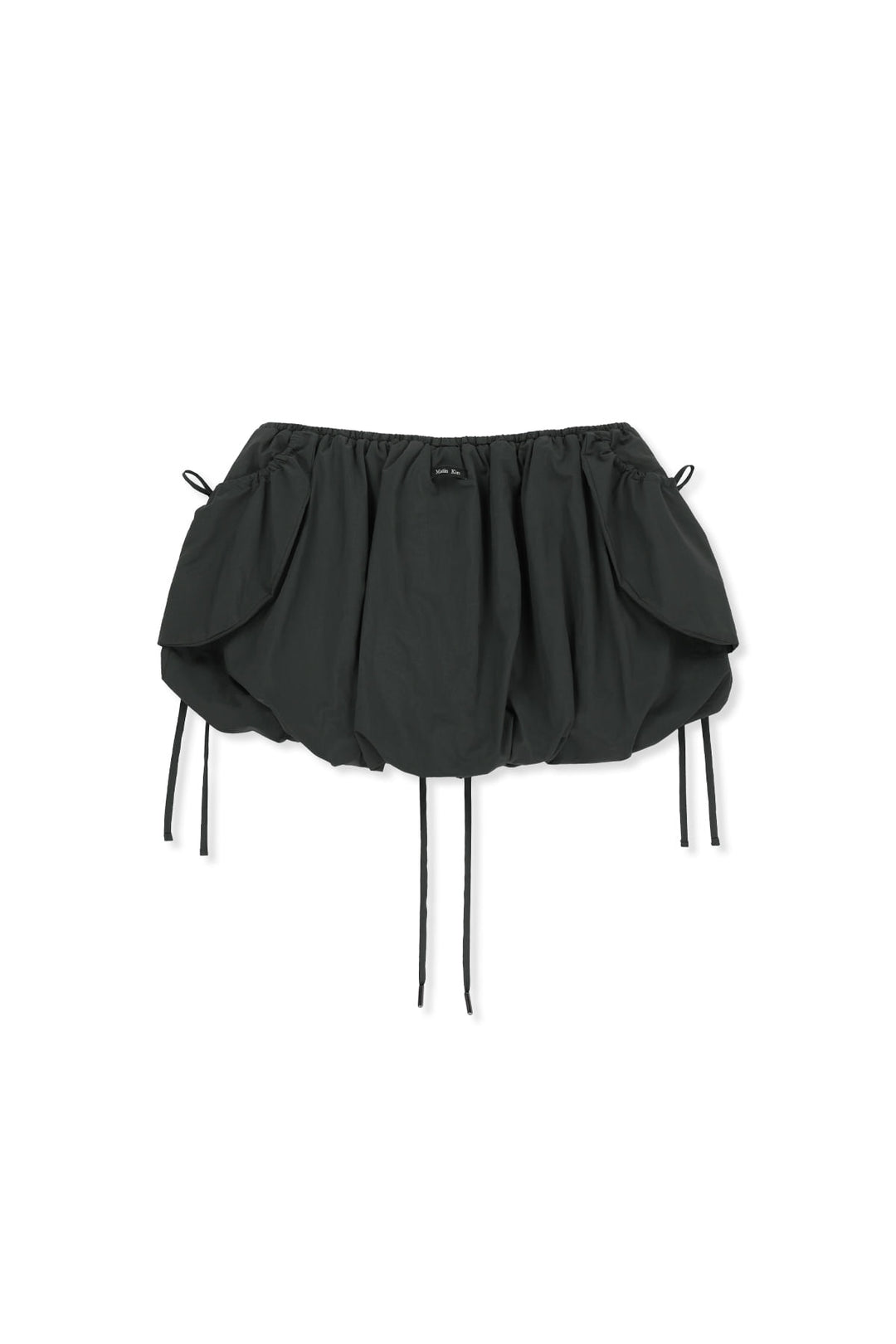 Matin Kim Strap Detail Balloon Skirt — Charcoal