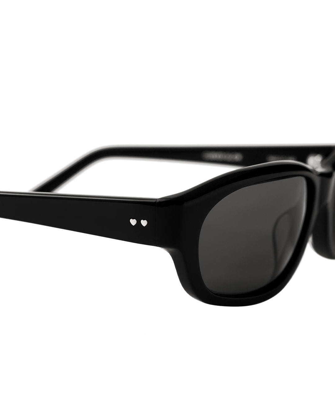 Stand Oil Curved Glow Semi-Goggle Sunglasses — Black