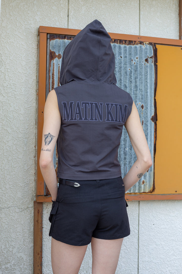 Matin Kim Big Pocket Volume Shorts — Black