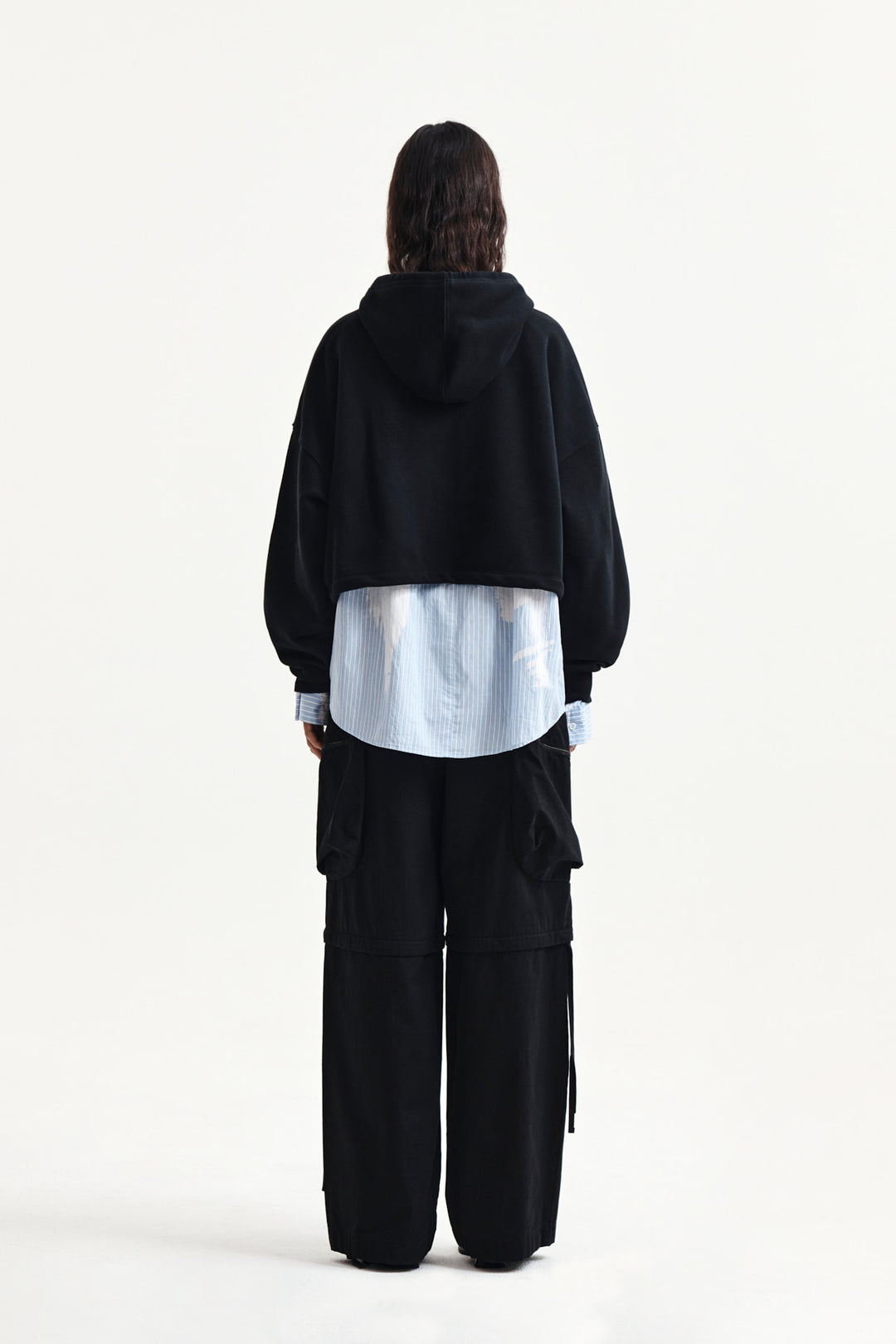 Matin Kim Detachable Cargo Pants — Black