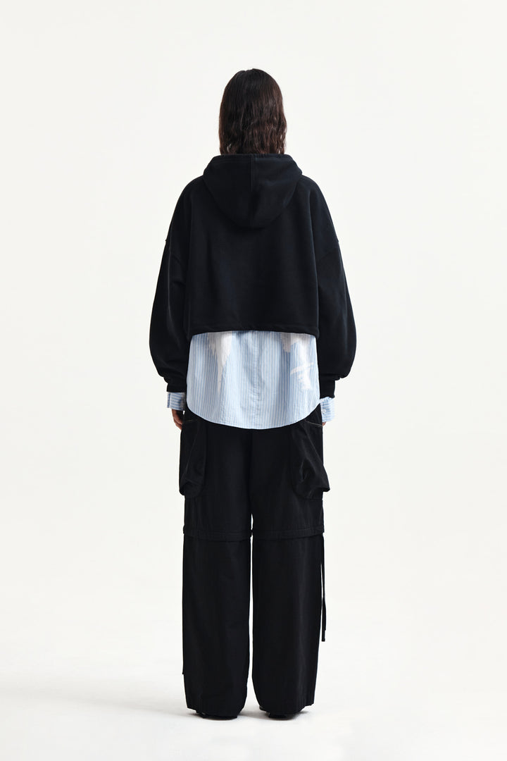 Matin Kim Detachable Cargo Pants — Black