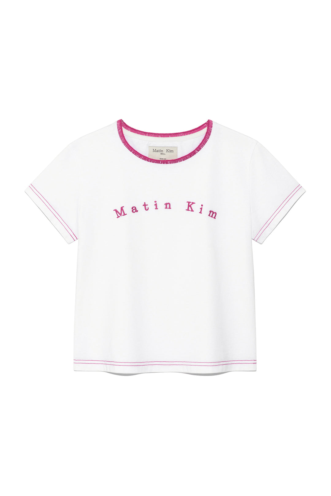 Matin Kim Color Point Arch Logo Top — White