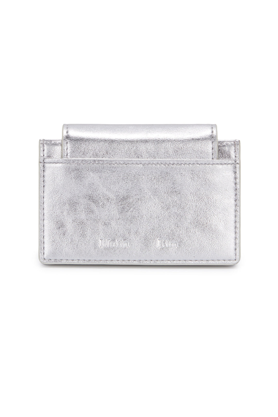 Matin Kim Accordion Wallet — Brass Hardware — Silver