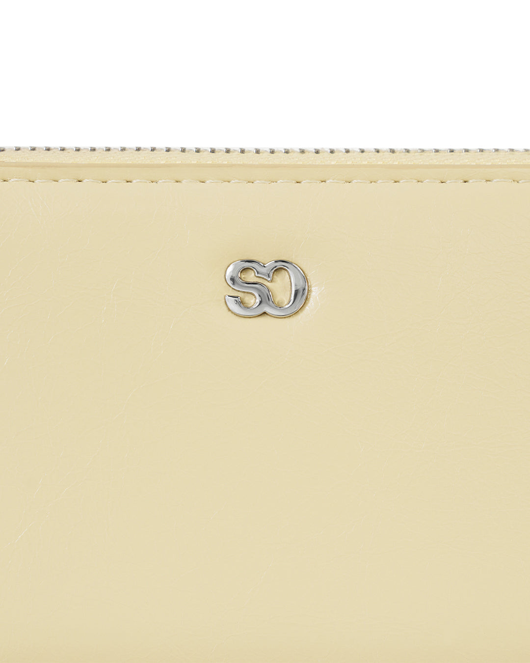Stand Oil Post Wallet — Glossy Mini Cardholder — Butter