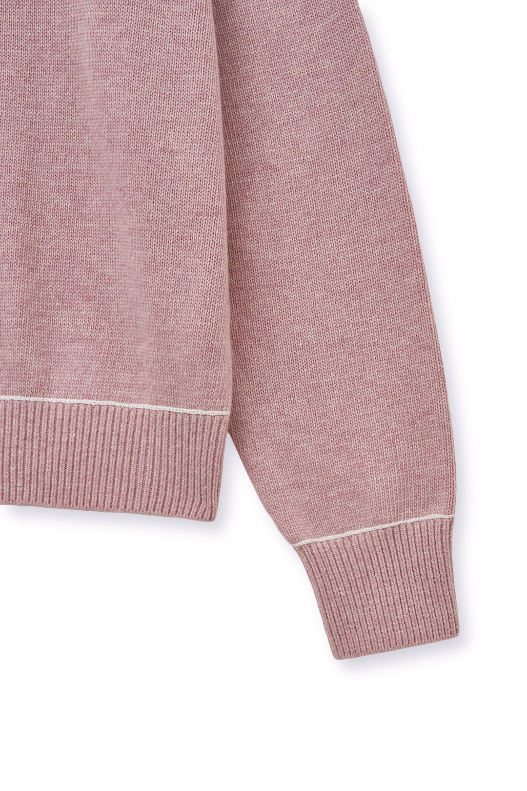 Matin Kim Color Trim Line Logo Pullover — Pink