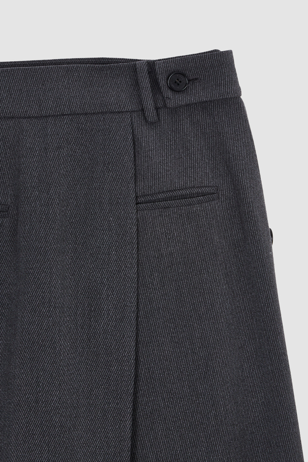 KIMMATIN Skirt Wrap Layered Pants — Gray