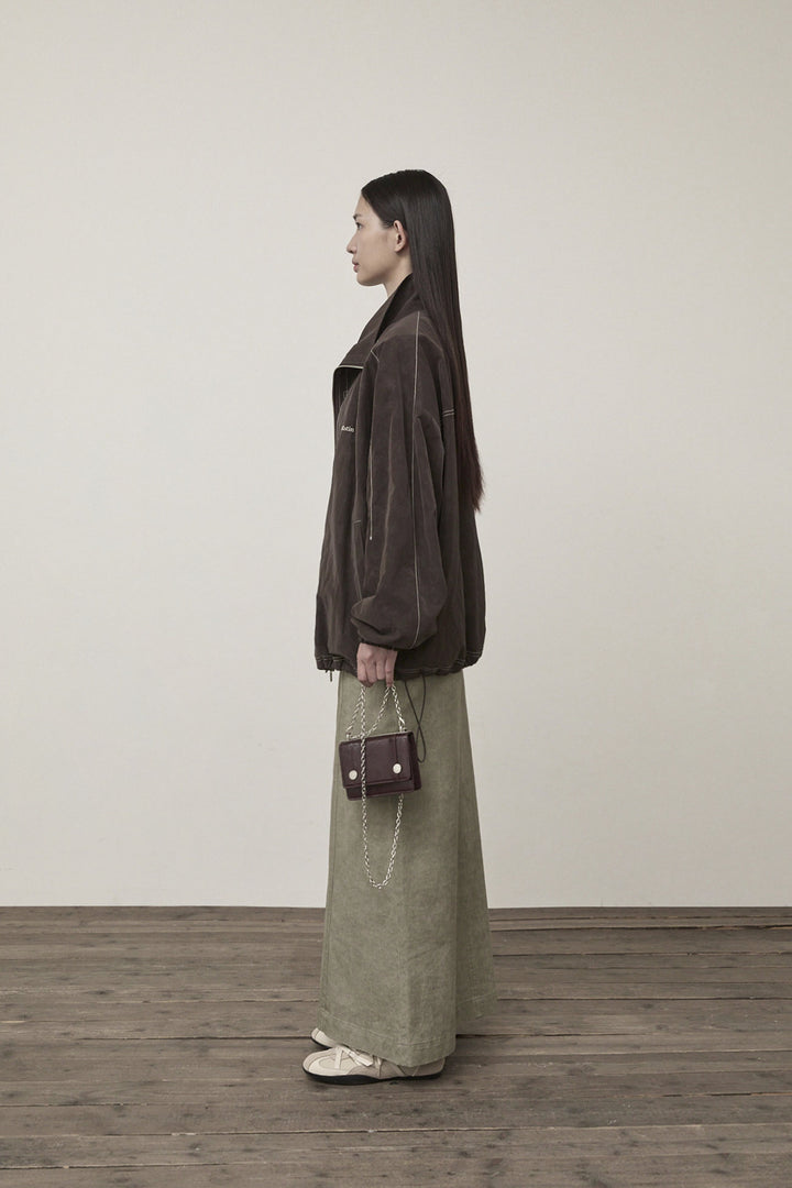 Matin Kim Stitch Point High Neck Jumper — Brown