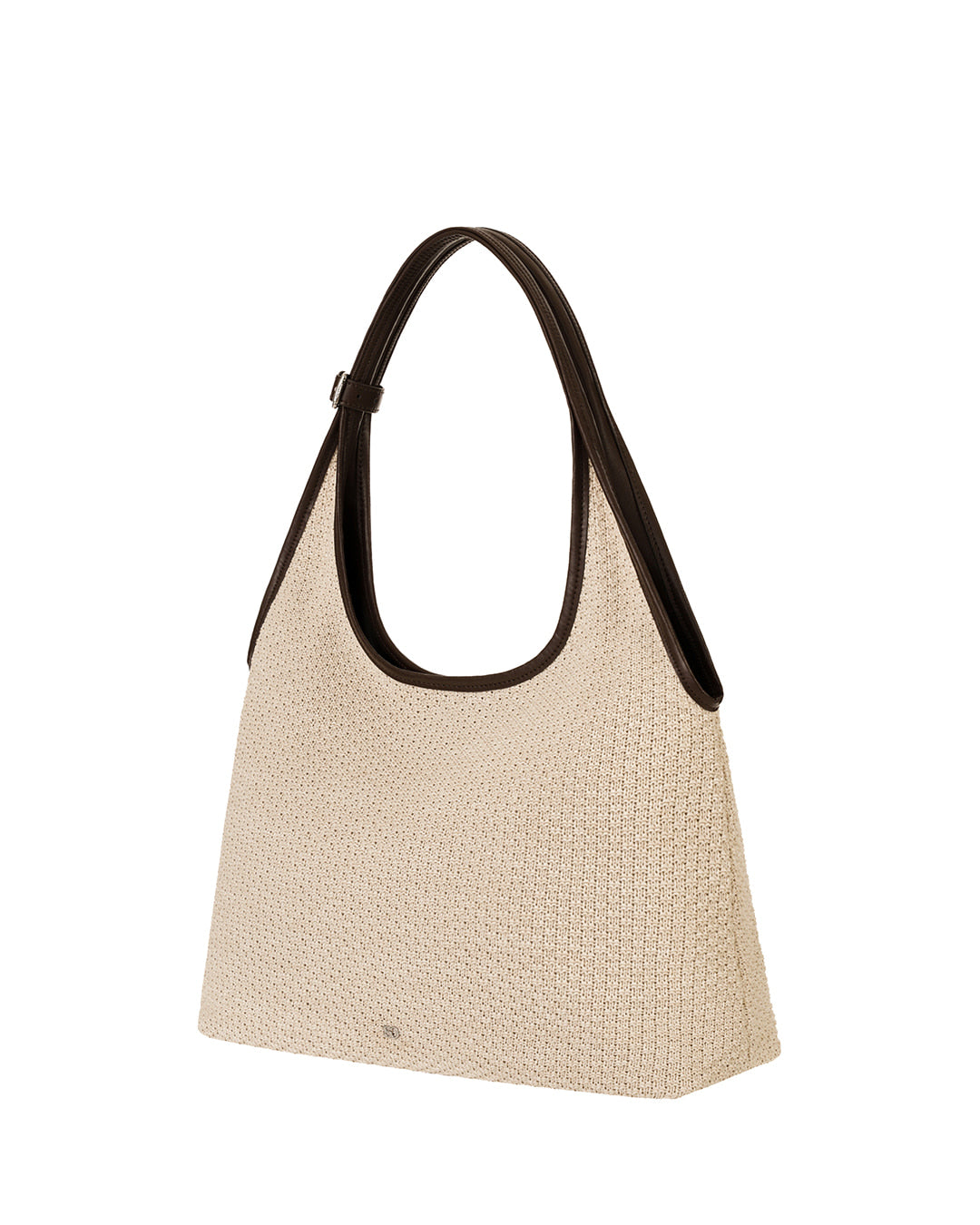 Stand Oil Ringo Bag — Reversible Canvas Crossbody — Raffia Brown
