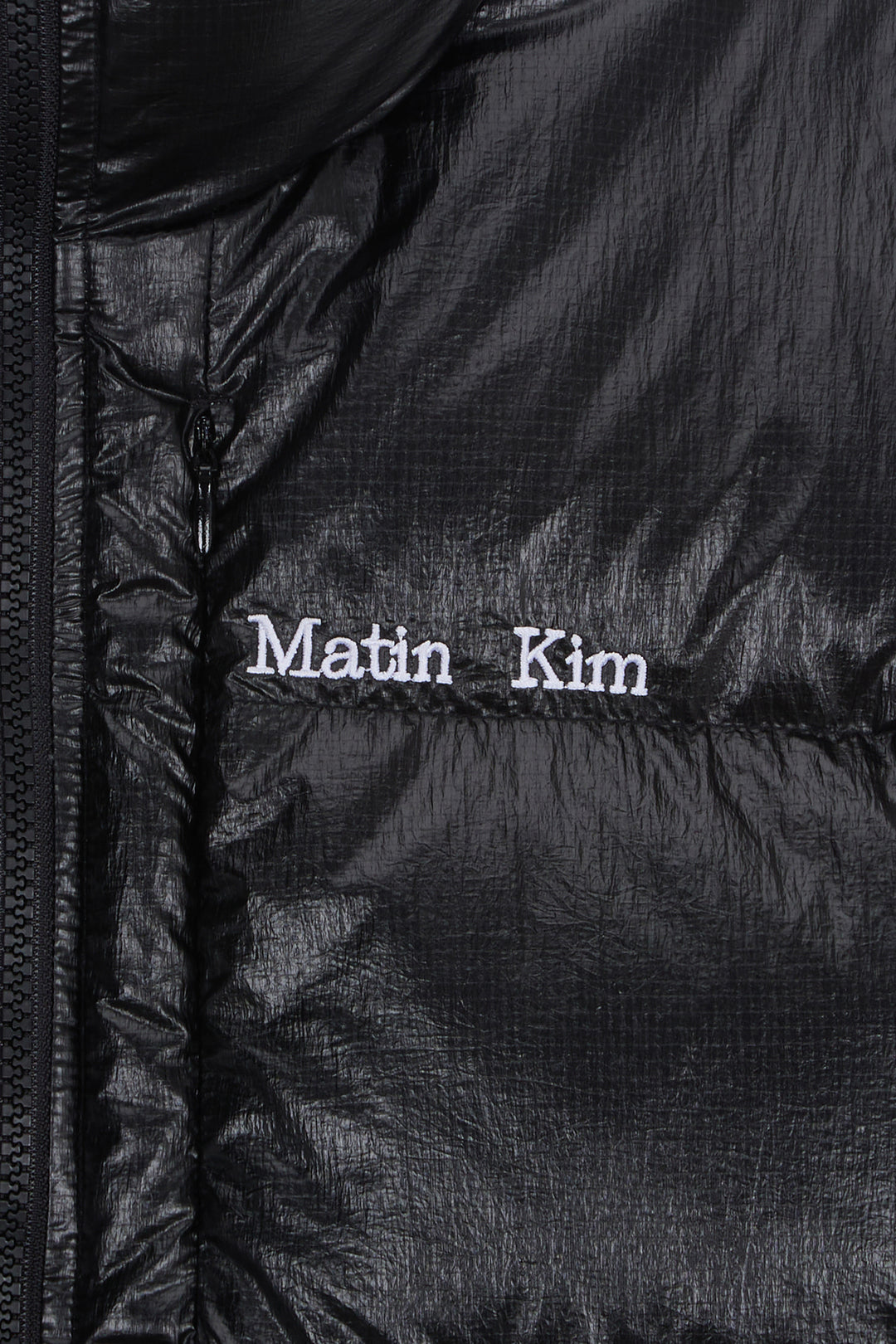 Matin Kim Small Logo Volume Down Jumper — Black