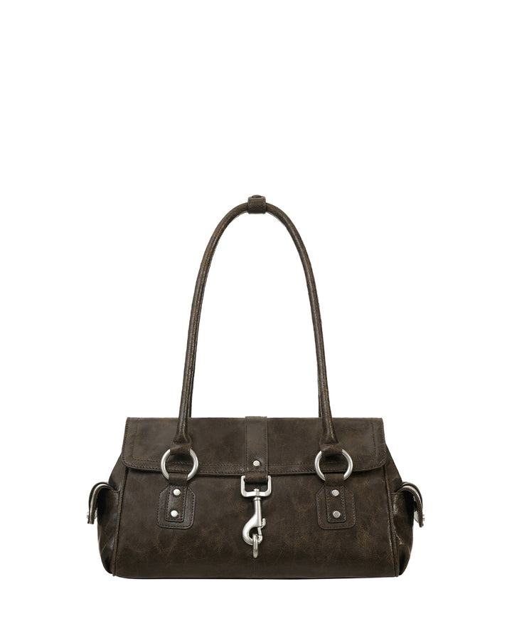 Stand Oil Beni Bag — Vintage Nubuck Crossbody — Brown