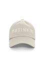 Matin Kim Applique Felt Logo Ball Cap — Light Grey