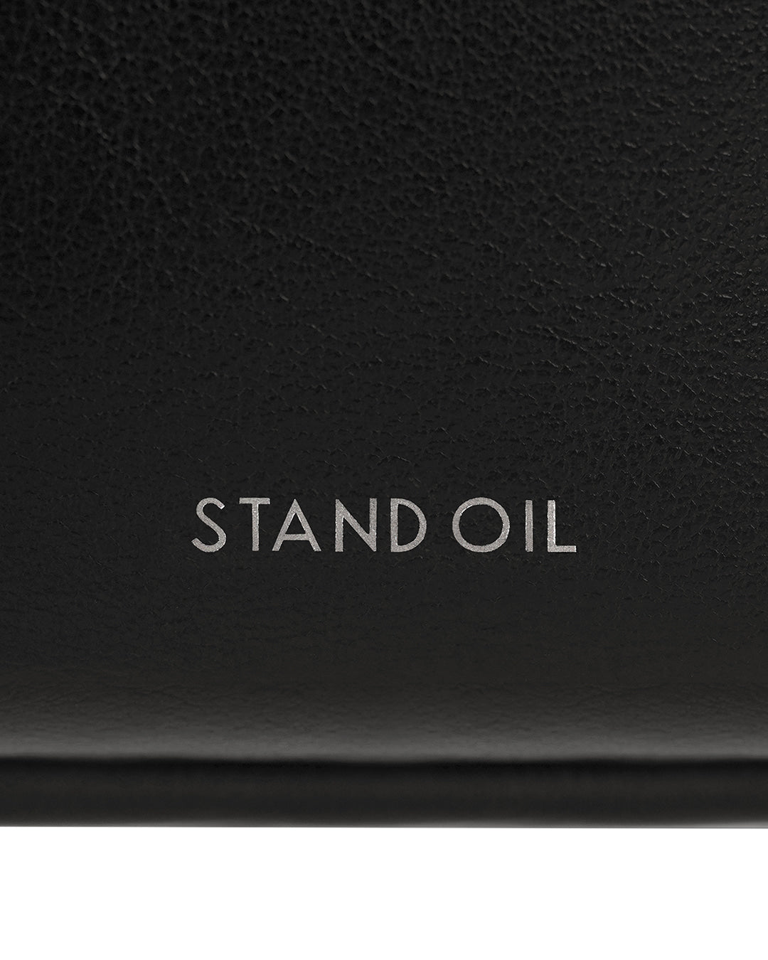 Stand Oil Tickle Bag — Glossy Half-Moon Crossbody — Black