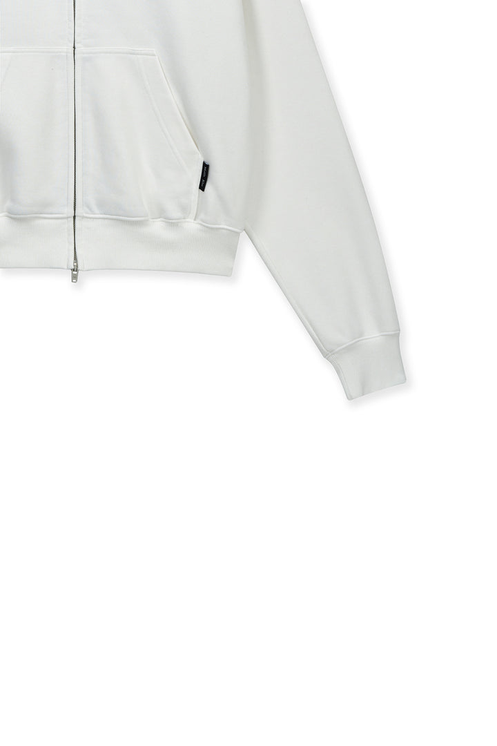 Matin Kim Graffiti Logo Zip Hoodie — White