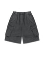 Matin Kim Washed Cotton Patch Pocket Bermudas — Charcoal