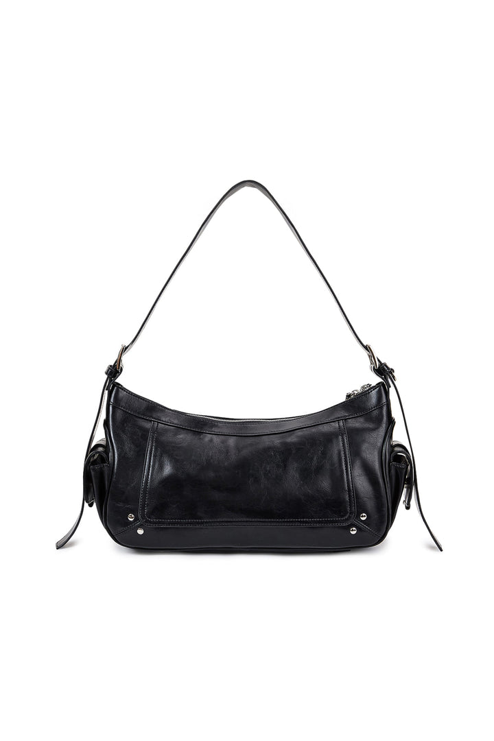Matin Kim Rivet Point Quad Shoulder Bag — Black