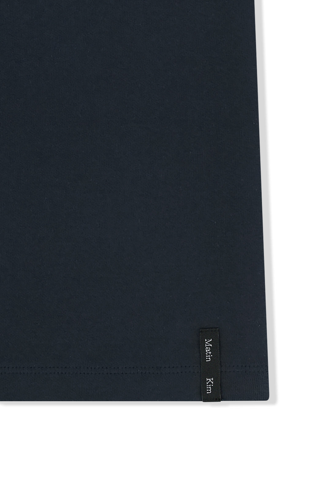 Matin Kim Label Detail Slim Fit Top — Navy blue