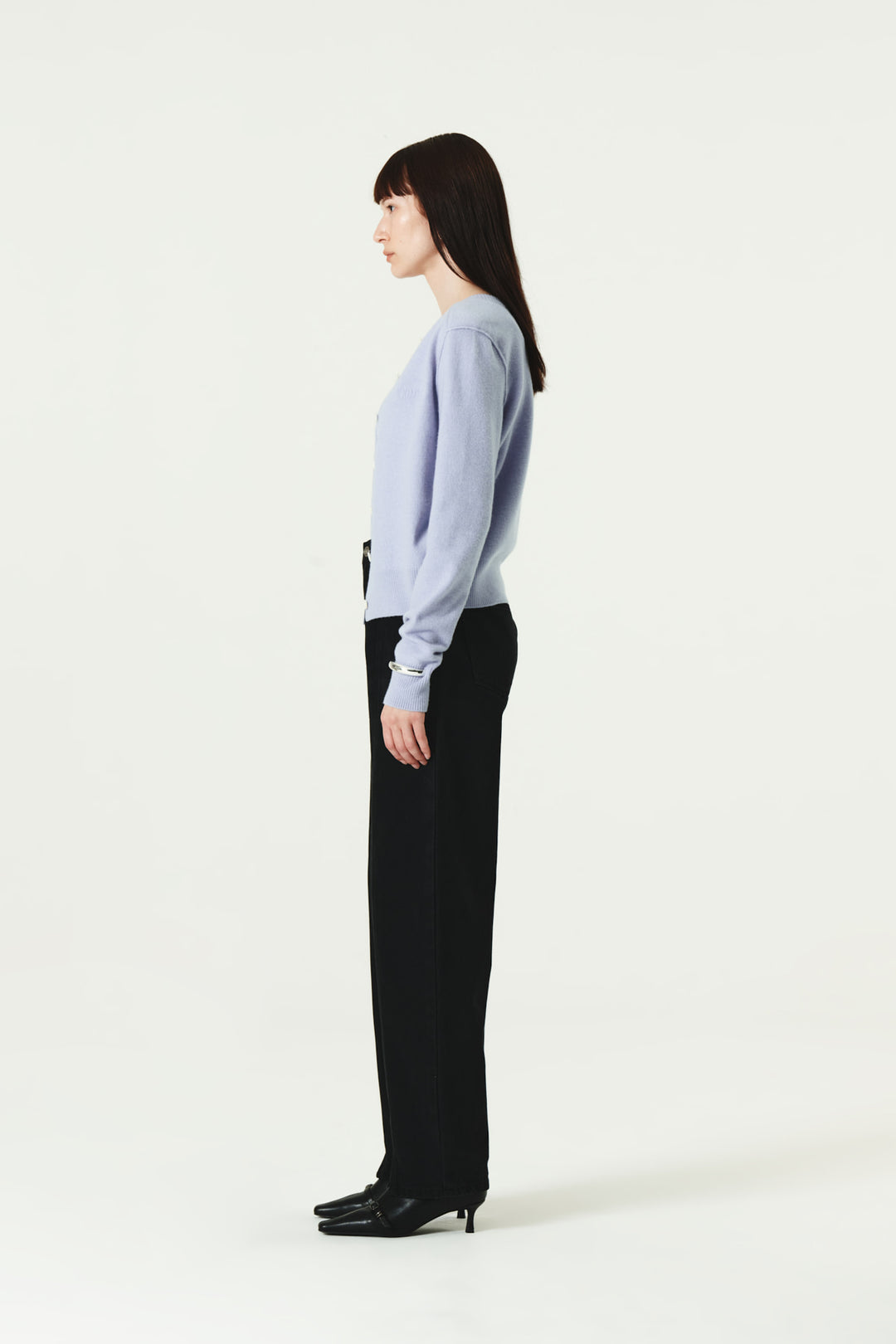 KIMMATIN Over Dying Tapered Denim — Black
