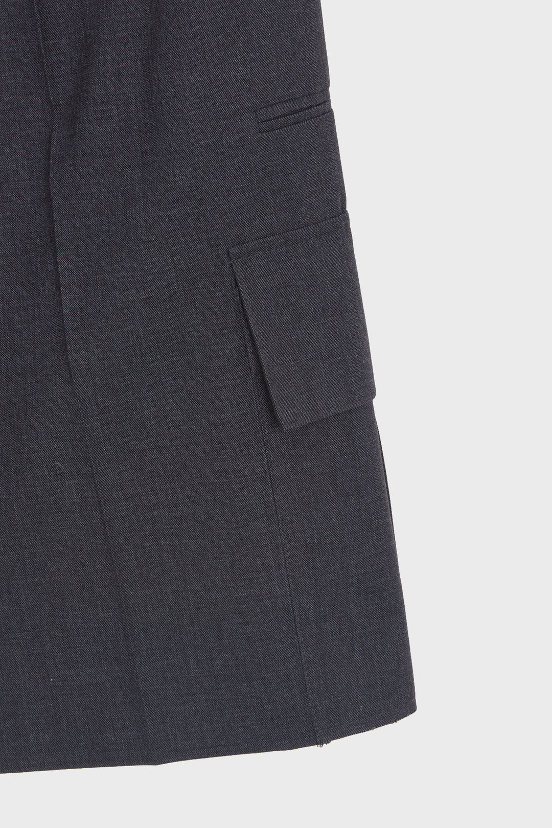 KIMMATIN Cargo Detail Bermuda Shorts — Charcoal