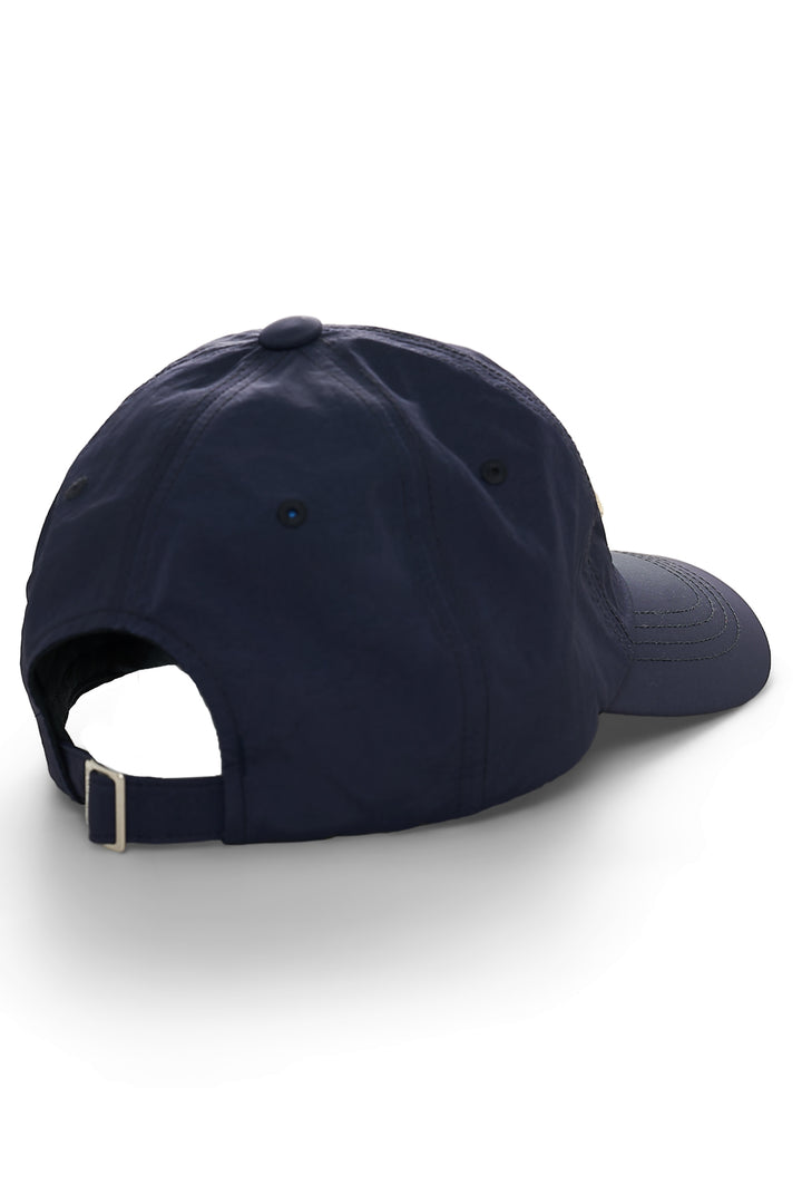 Matin Kim Overlay Logo Ball Cap — Navy blue
