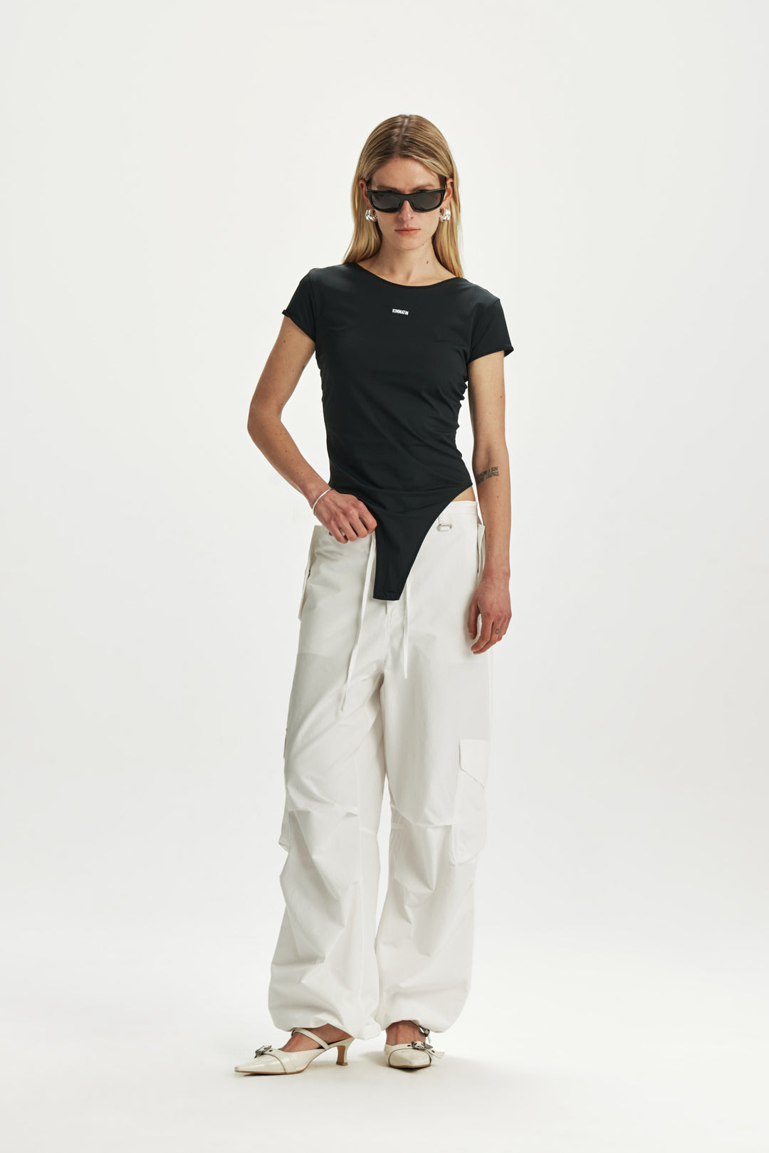 KIMMATIN Stretch Slimfit Bodysuit — Black