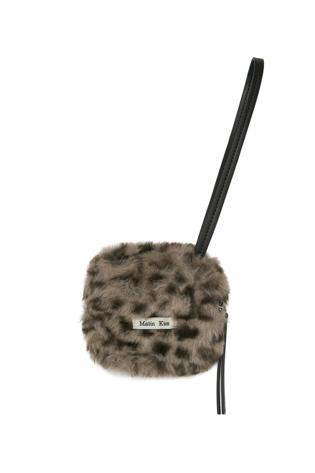 Matin Kim Leopard Mini Pouch — Gray