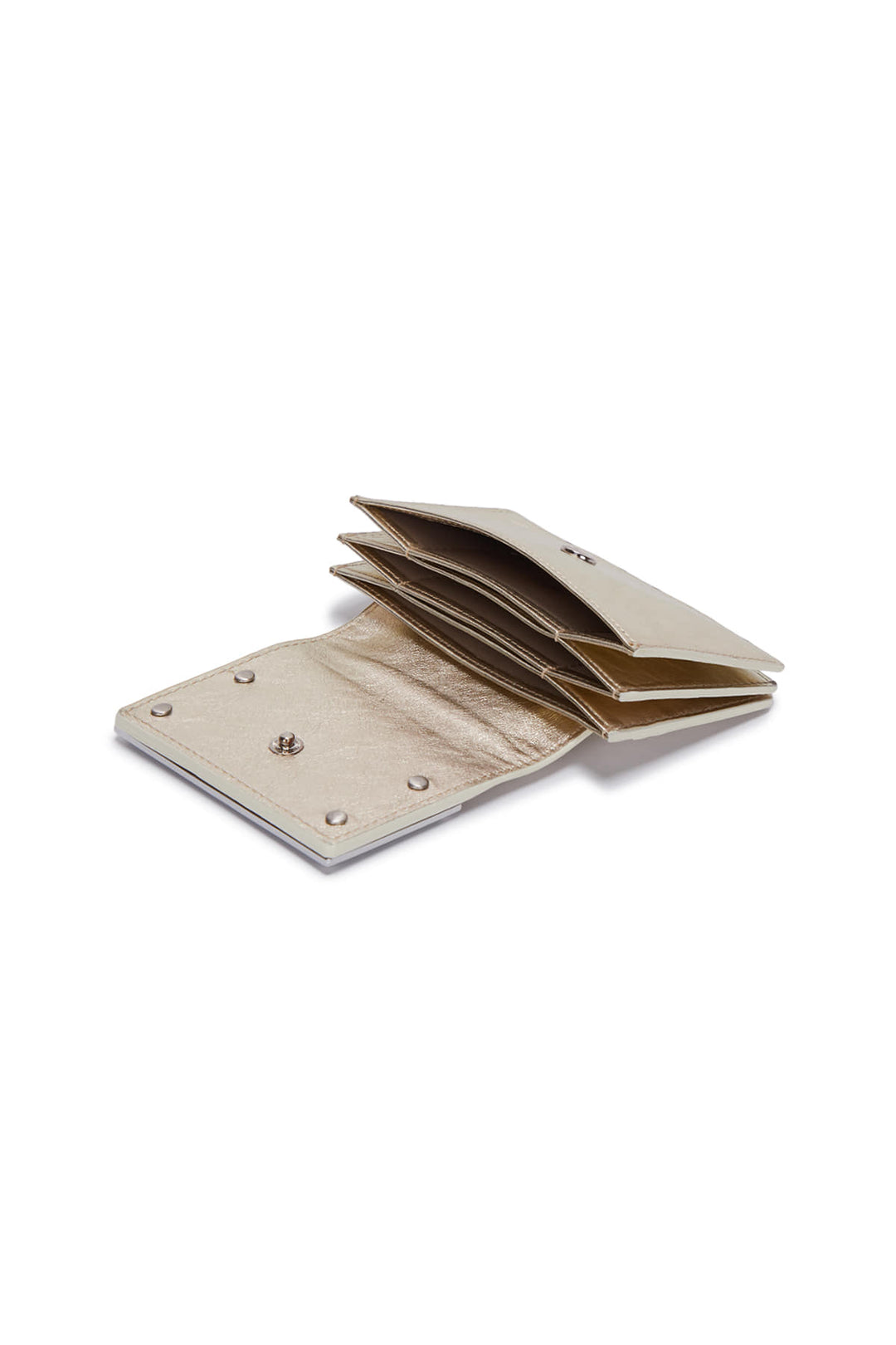 Matin Kim Accordion Wallet — Brass Hardware — Gold