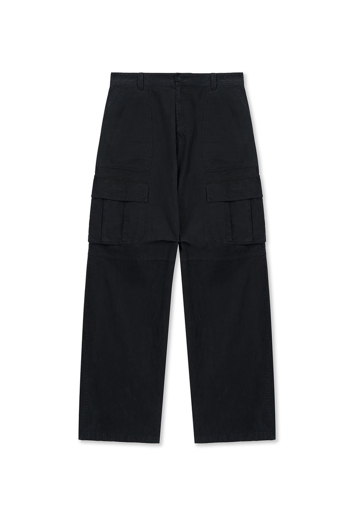 Matin Kim Multi Pocket Utility Wide Pants — Black