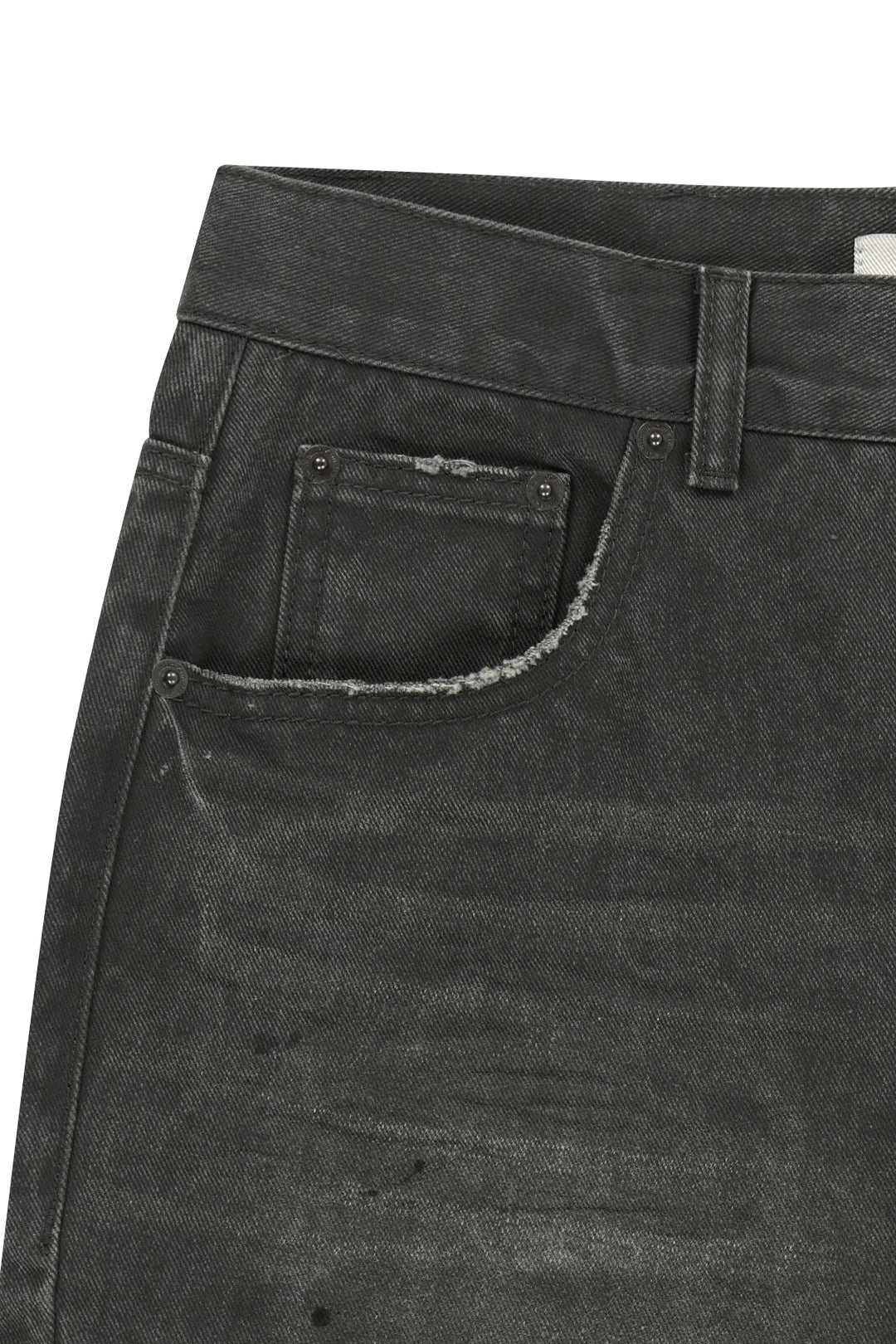 Matin Kim Carpenter Bermuda Denim — Charcoal