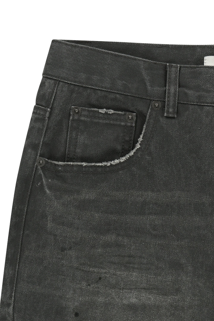 Matin Kim Carpenter Bermuda Denim — Charcoal
