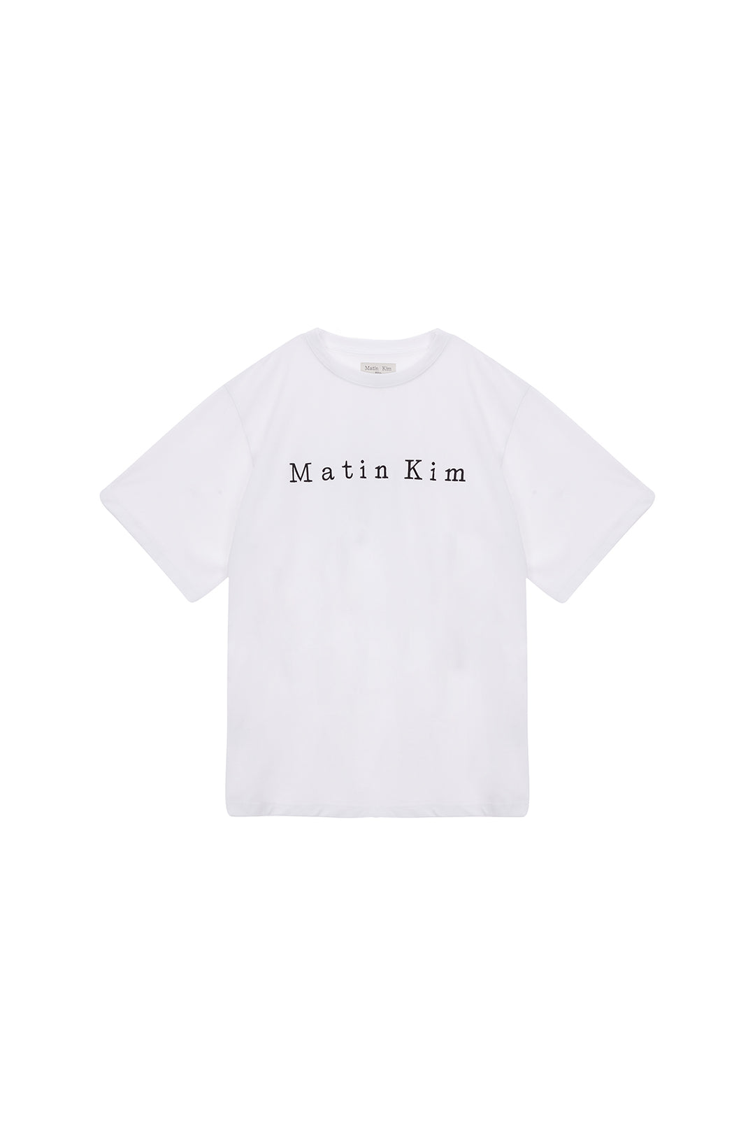 Matin Kim Embroidery Logo Top — White
