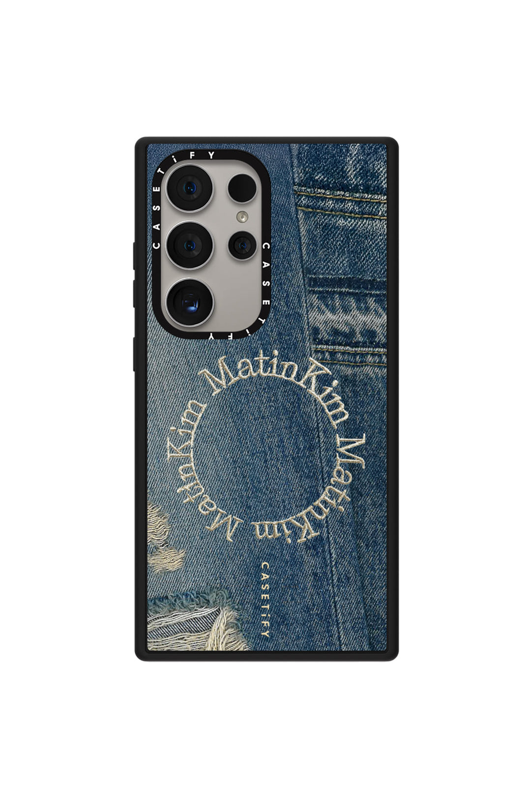 Matin Kim x Casetify Denim Circle iPhone Case — Blue