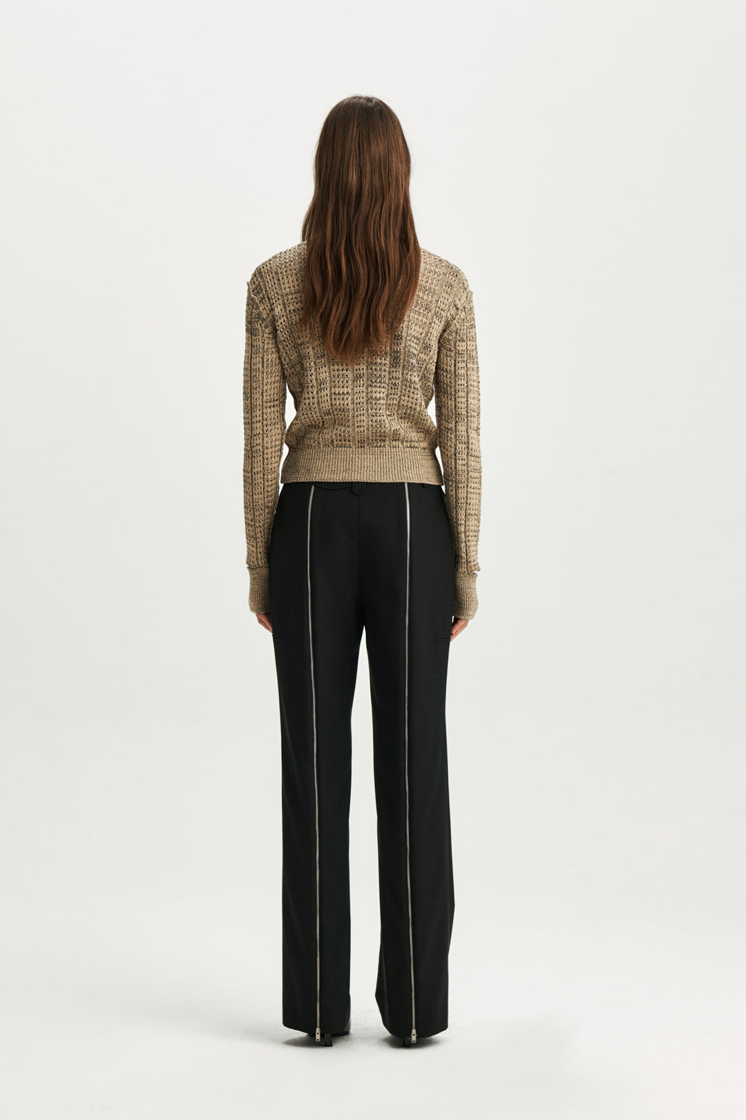 KIMMATIN Zipper Point Trouser — Black