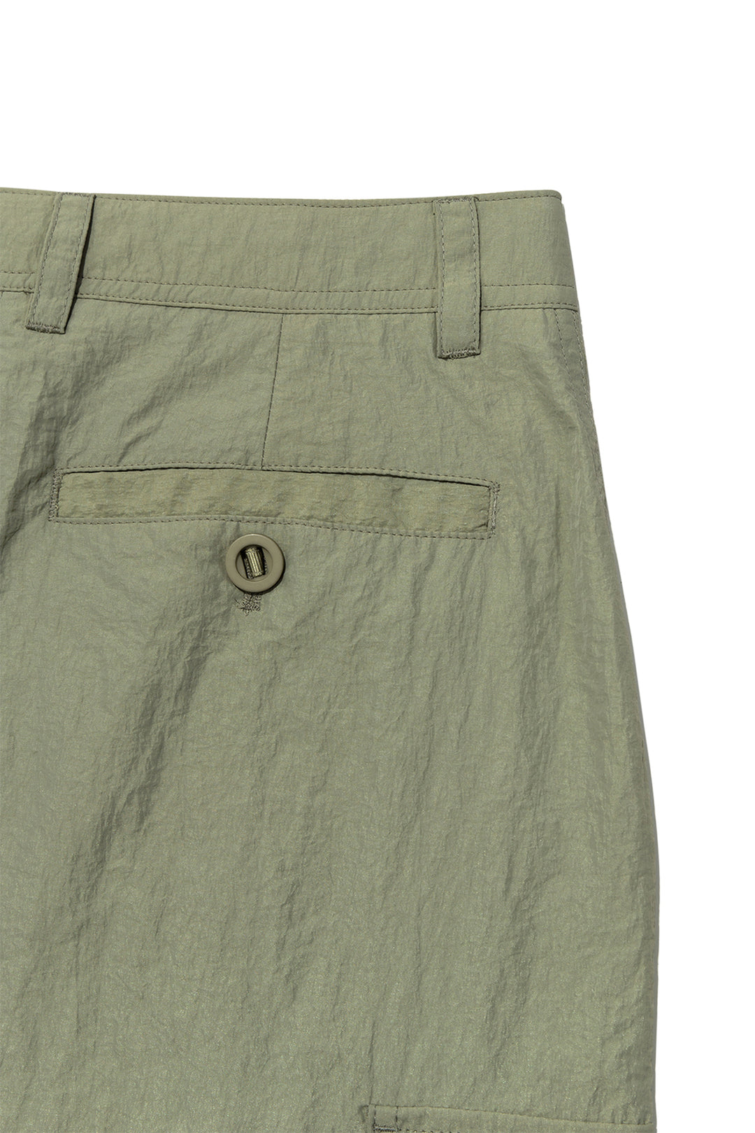 Matin Kim String Nylon Cargo Skirt — Khaki