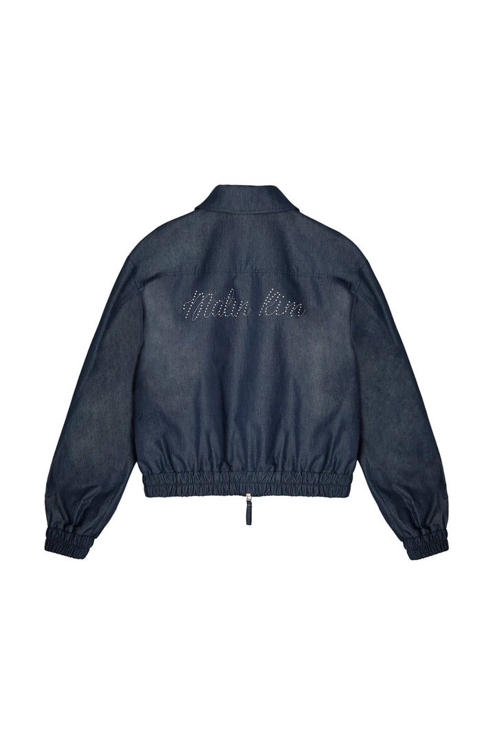 Matin Kim Western Detail Denim Blouson — Navy blue
