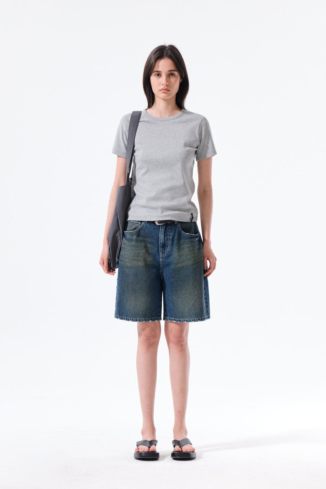 Matin Kim Carpenter Bermuda Denim — Blue