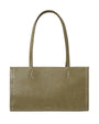 Stand Oil Oblong Bag — Structured Shoulder — Basil green
