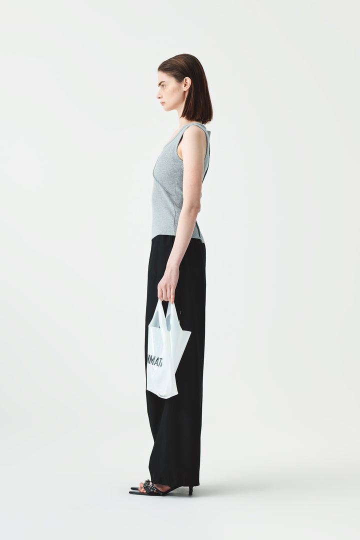 KIMMATIN Side String Track Pants — Black