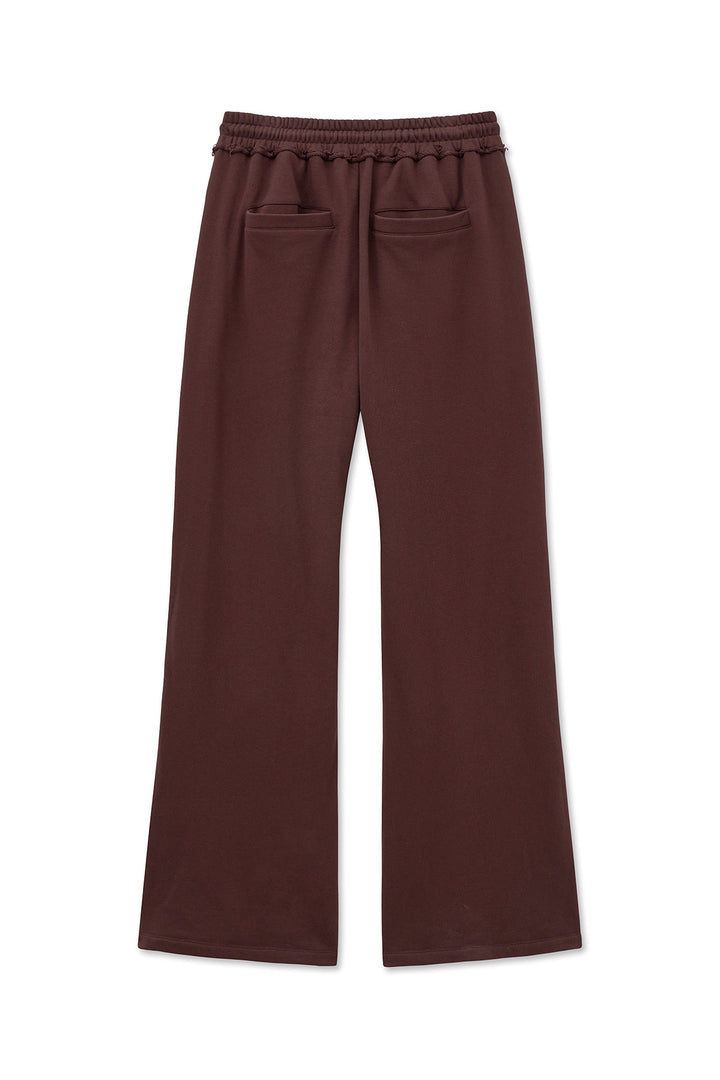 Matin Kim Drawstring Point Sweatpants — Burgundy