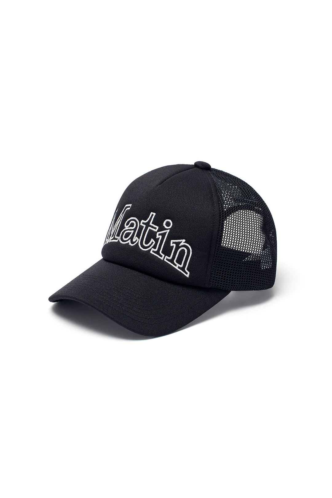 Matin Kim Mesh Trucker Ball Cap — Black