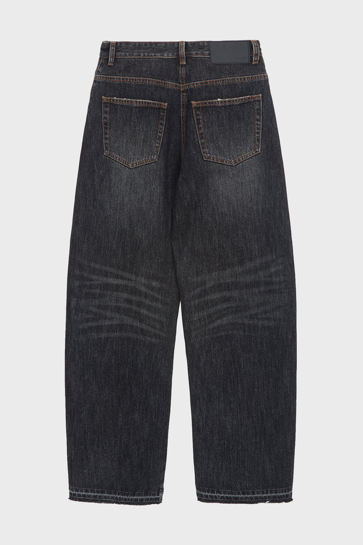 KIMMATIN Twisted Seam Denim — Dark — Gray